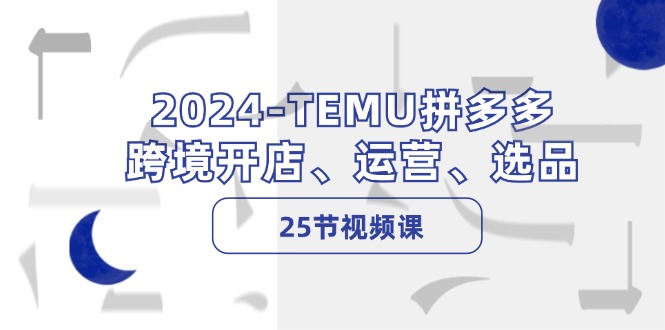 （12106期）2024-TEMU拼多多·跨境开店、运营、选品（25节视频课）-必智轻创社