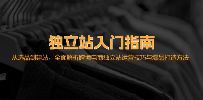 独立站入门指南：从选品到建站，全面解析跨境电商独立站运营技巧与爆品打造方法-必智轻创社