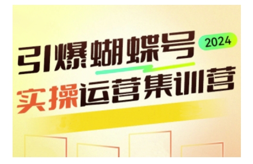 引爆蝴蝶号实操运营，助力你深度掌握蝴蝶号运营，实现高效实操，开启流量变现之路-必智轻创社