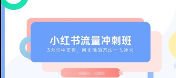 小红书流量冲刺班2025，最懂小红书的女人，快速教你2025年入局小红书-必智轻创社