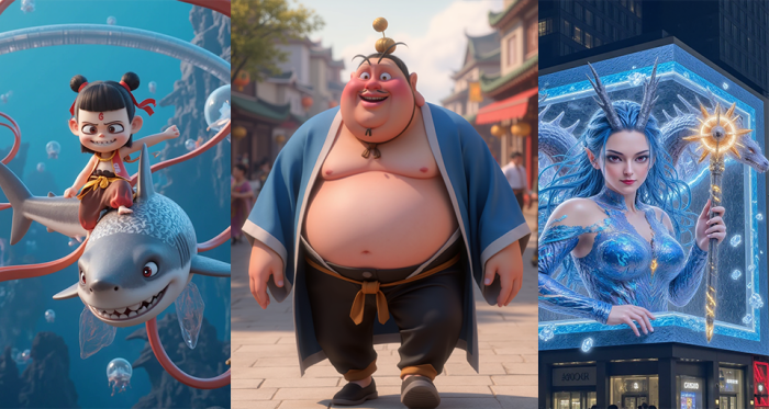 AI爆款哪吒太乙真人申公豹视频制作教程-必智轻创