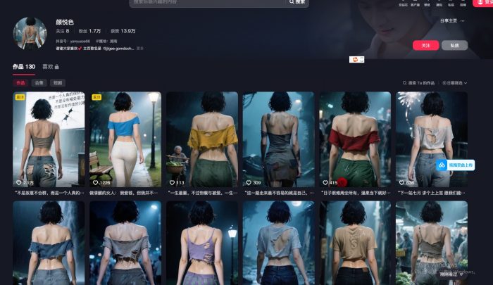 全新赛道,女生背影+文案视频,10分钟一条视频快速起号-必智轻创