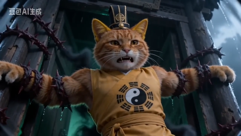 图片[2]-用 Seedance 2.0 复刻 80 年代港片神作！零门槛做出爆火橘猫道长灵幻视频-必智轻创